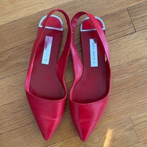 ZARA RED FLATS